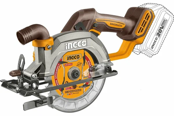 Пила циркулярная  Ingco Ingustrial CSLI1851, 185мм, 20В, без АКБ