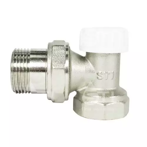 Клапан запорный угловой 1/2″ STI