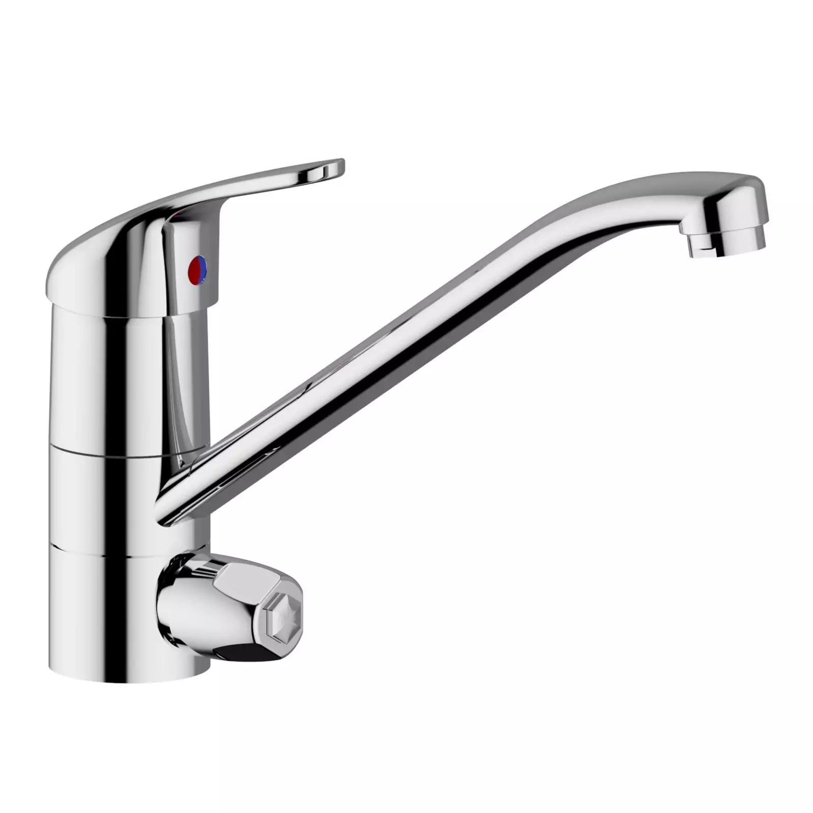 Zipponi ARA Смеситель для кухни, поворотный излив, хром, шт