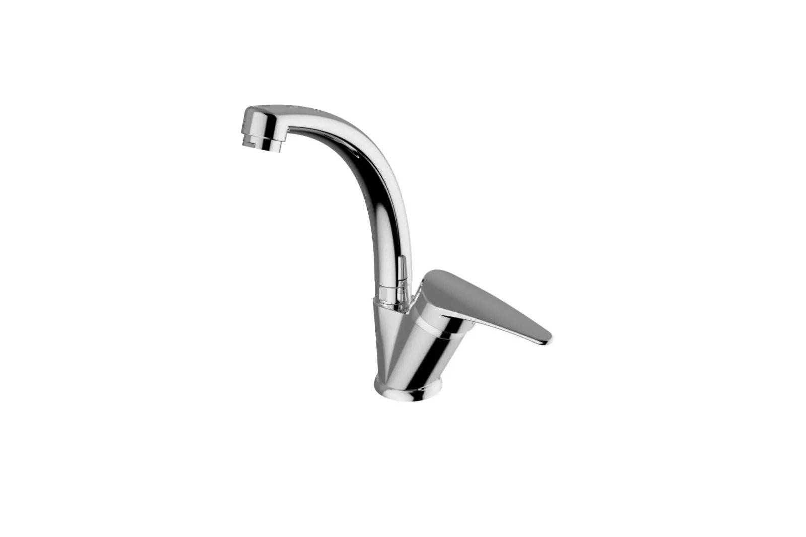 Zipponi KRISTAL Смеситель для умывальника с боковым рычагом, хром