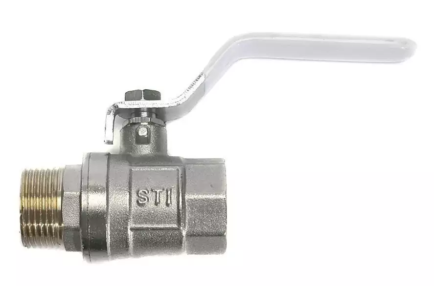 Кран шаровой STI 15 мм, Ш/Г, рычаг