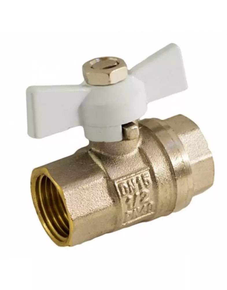 Кран шаровой STI 20 мм, Г/Г, бабочка