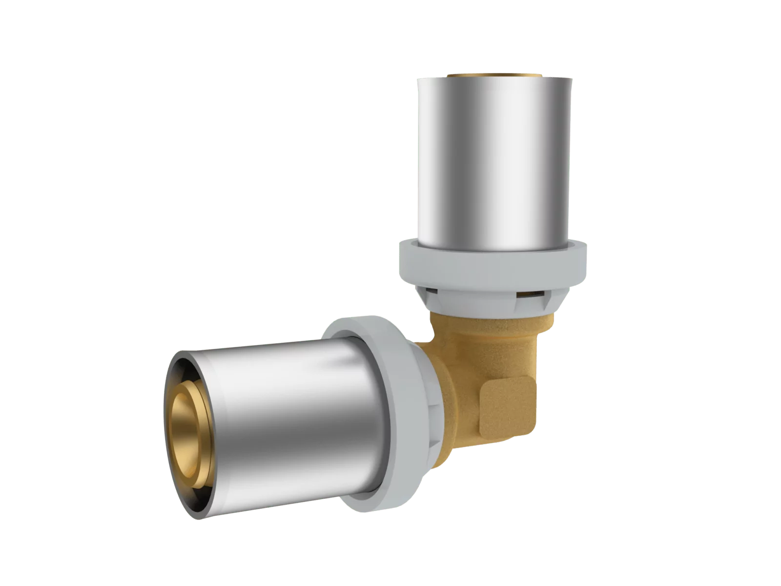 Угольник RIIFO Omni 90°, 16/16 мм, пресс, латунь