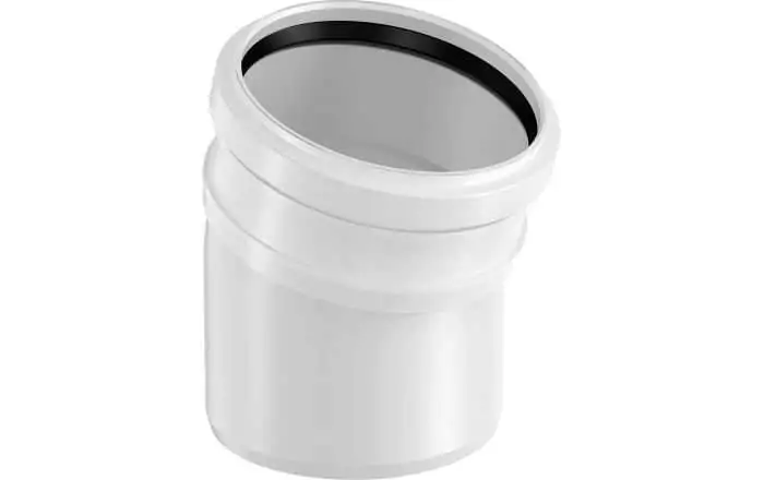 ОТВОД КАНАЛИЗАЦИОННЫЙ ОДНОРАСТРУБНЫЙ Д.50ММ 30ГР ПП БЕЛЫЙ ‘1И UPONOR DECIBEL
