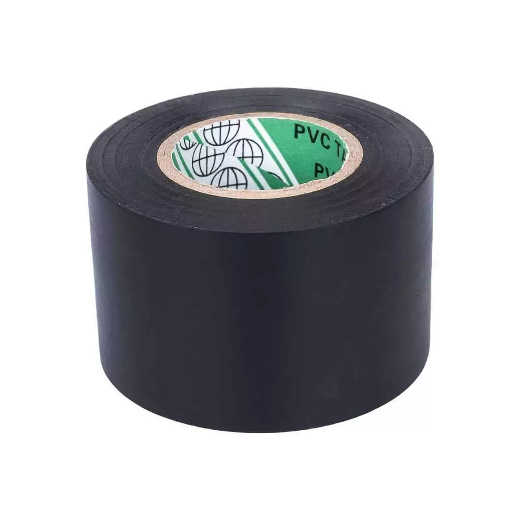 Лента РУ-ФЛЕКС ПВХ 50-25 черная, неарм (аналог PVC 070 K-flex) шир 50мм, дл 25м
