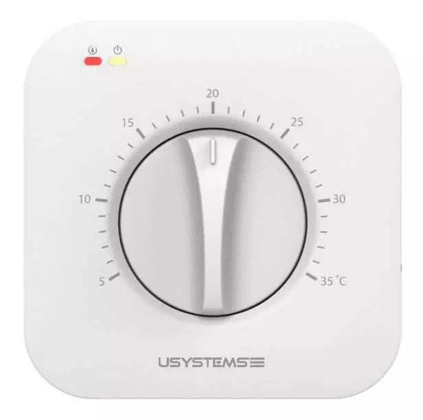 Термостат USYSTEMS DS-SB с поворотным регулятором, 230 В