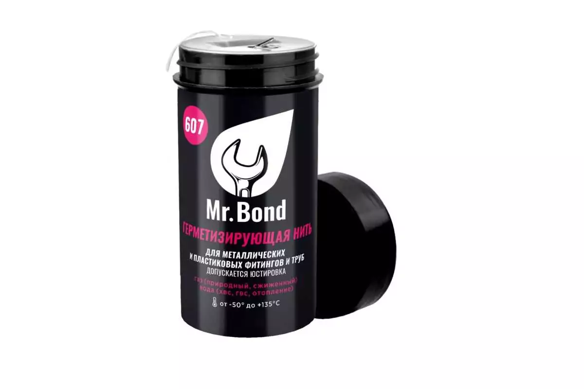 Нить для герметизации резьбы Mr.Bond 607, 160 м