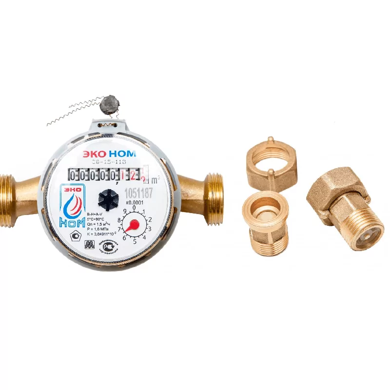 Счетчик воды ЭКО НОМ-15-110 +КМЧ с обратным клапаном антимагнитный